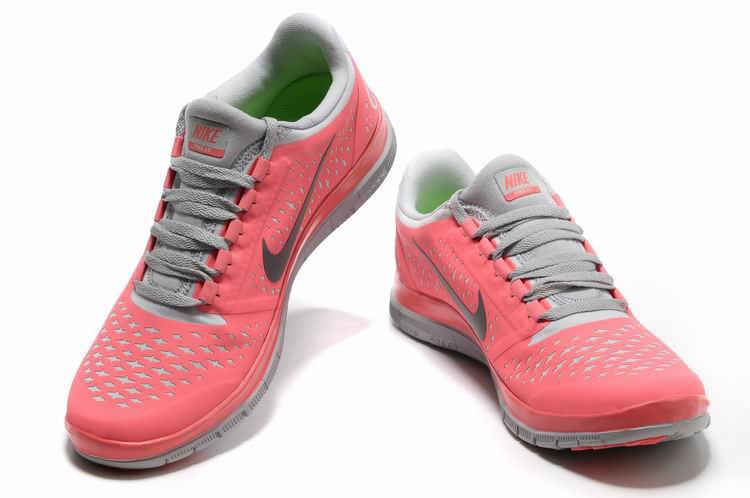 Nike Free 3.0 V4 Womens Shoes Pink Black Grey - Click Image to Close